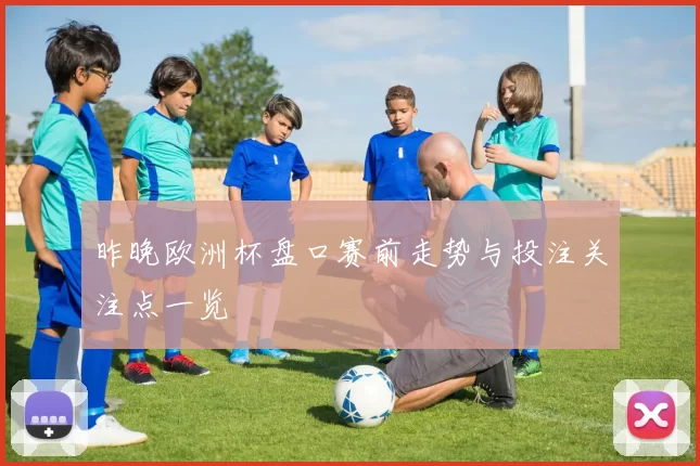 昨晚欧洲杯盘口赛前走势与投注关注点一览