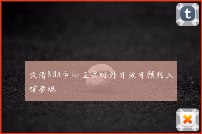 武清NBA中心正式对外开放可预约入馆参观