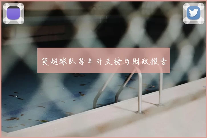 英超球队每年开支榜与财政报告